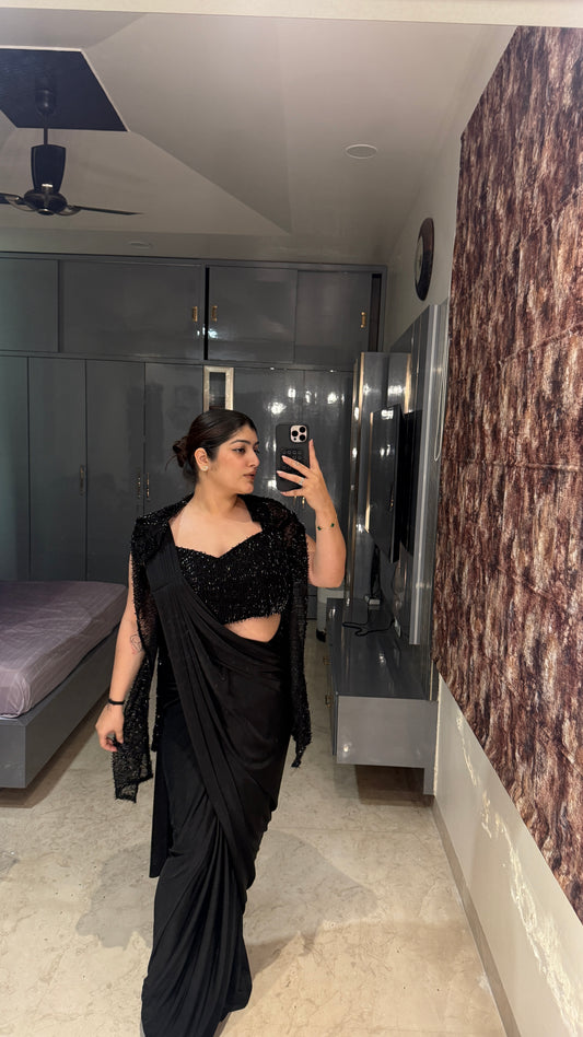 Glittery saree