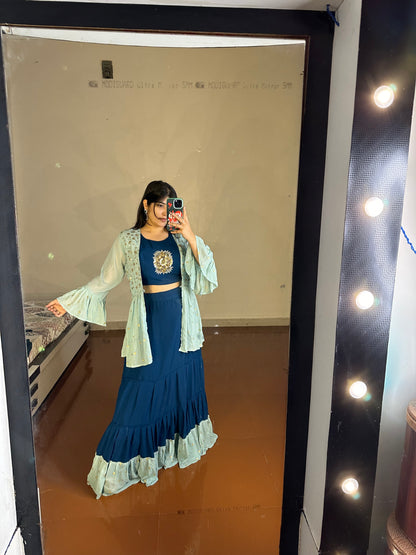 Indowestern lehenga