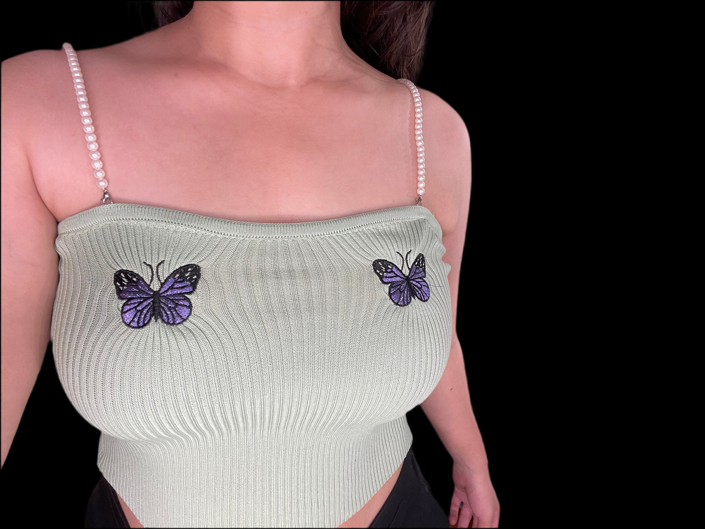 Butterfly crop top