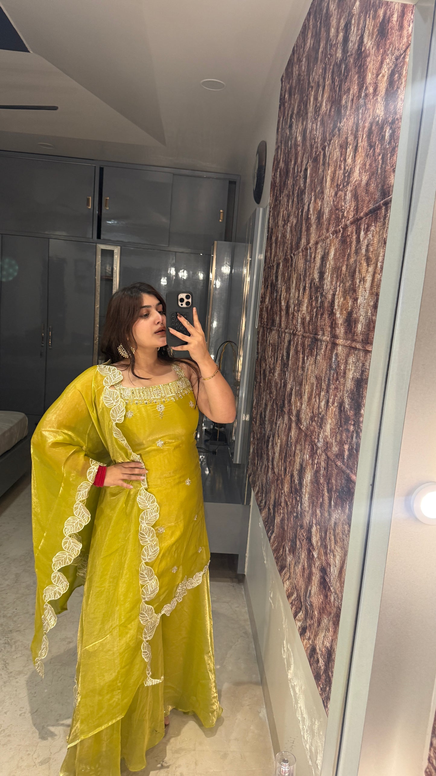 Zimi plazo set(haldi yellow)