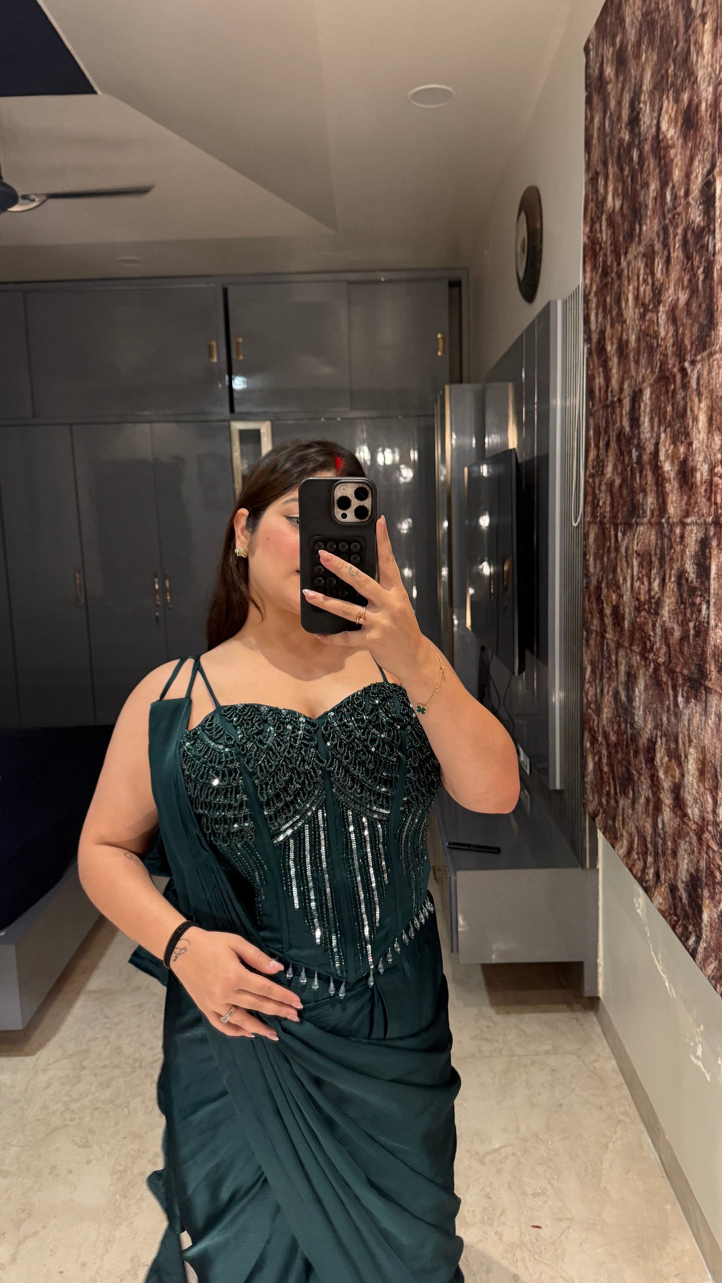 Premium corset saree