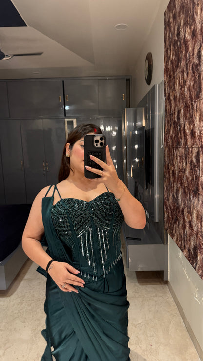 Premium corset saree