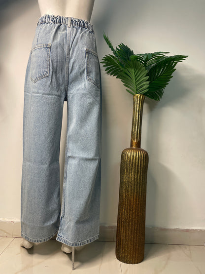 Wide leg ice denim(9379)