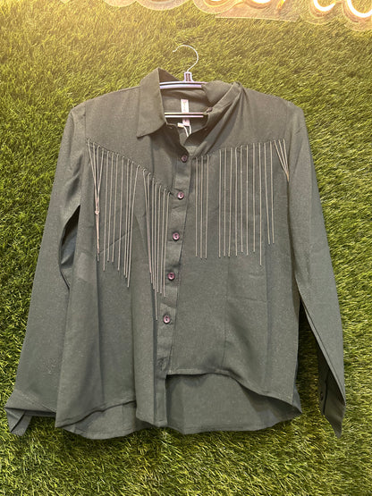 Shimmer party wear top