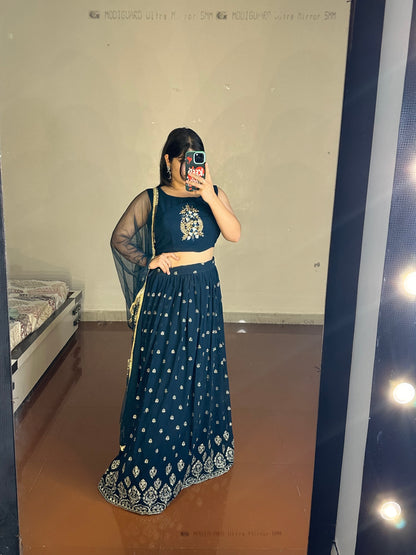 Short jacket lehenga