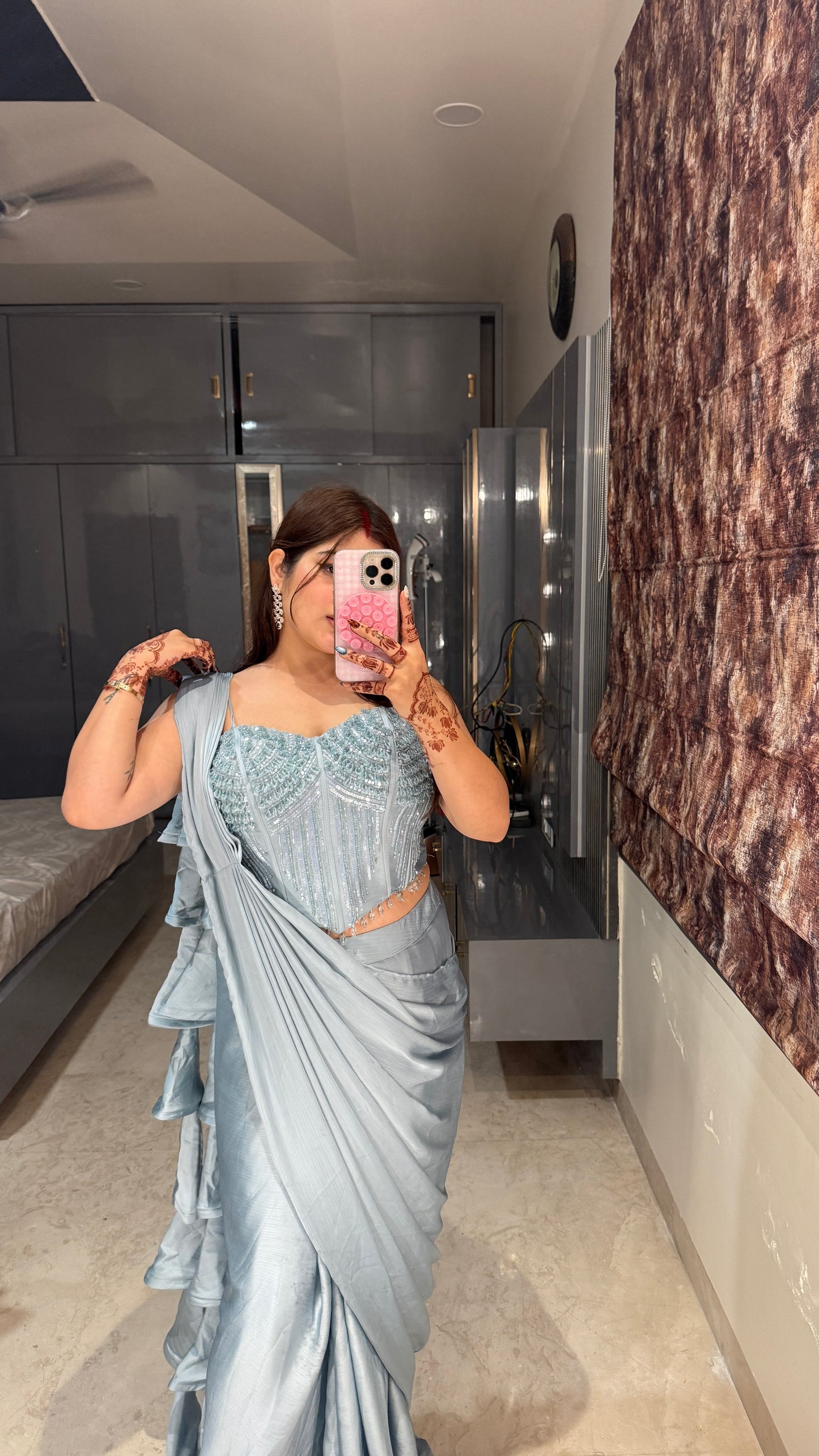 Premium corset saree