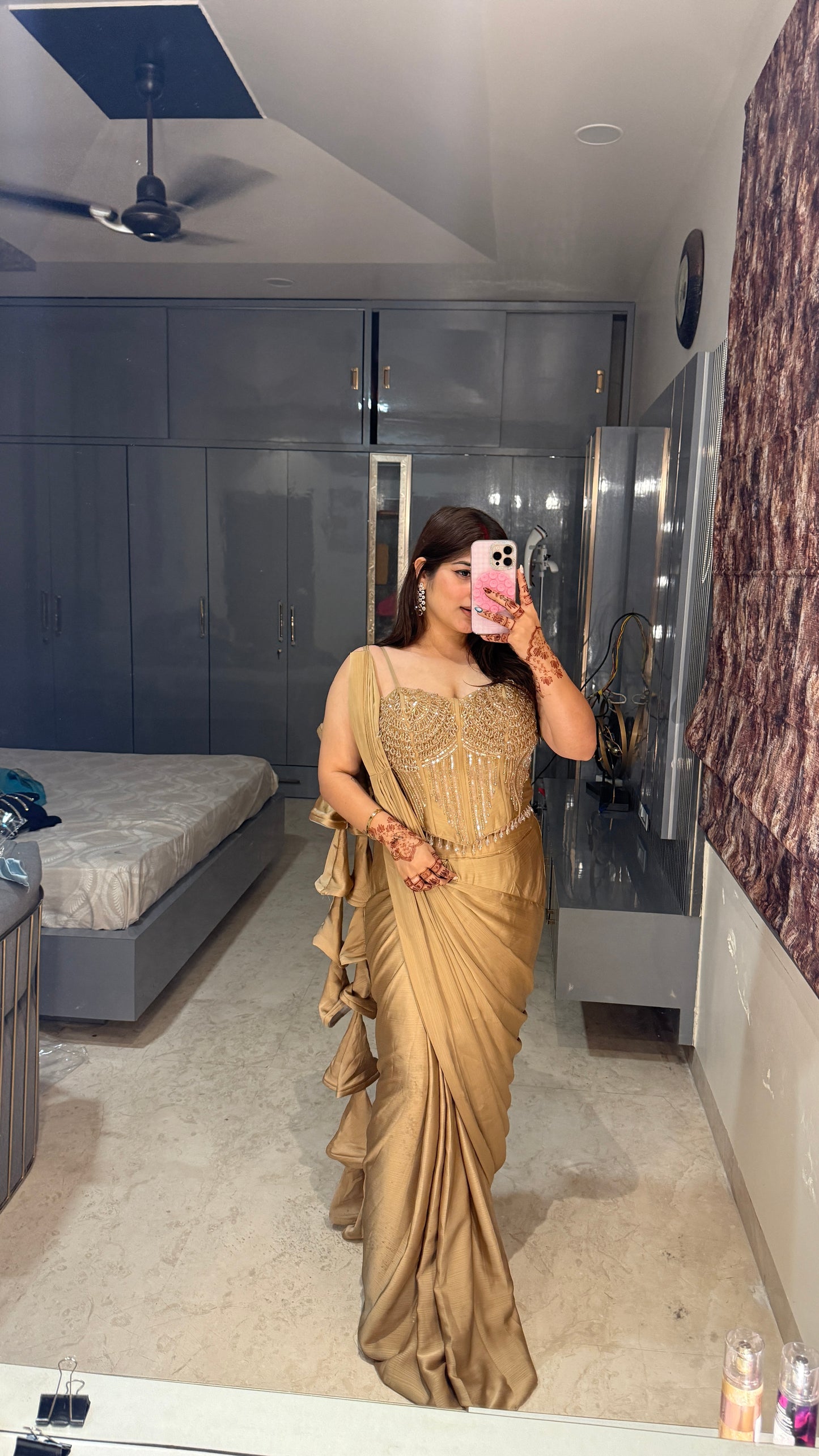 Premium corset saree