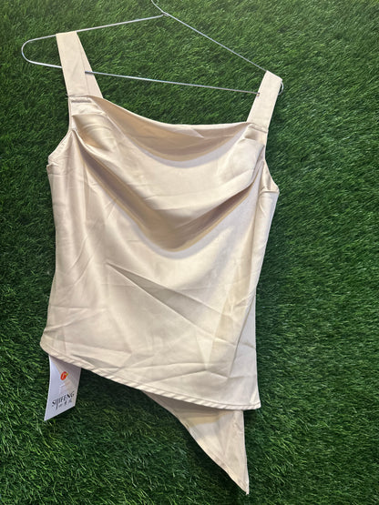 Satin Cut sleevs top