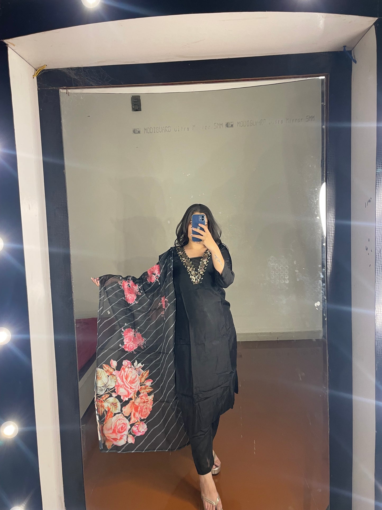 Organza duppata suit