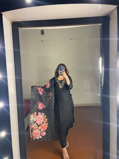 Organza duppata suit