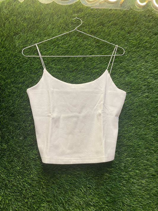 white tank top