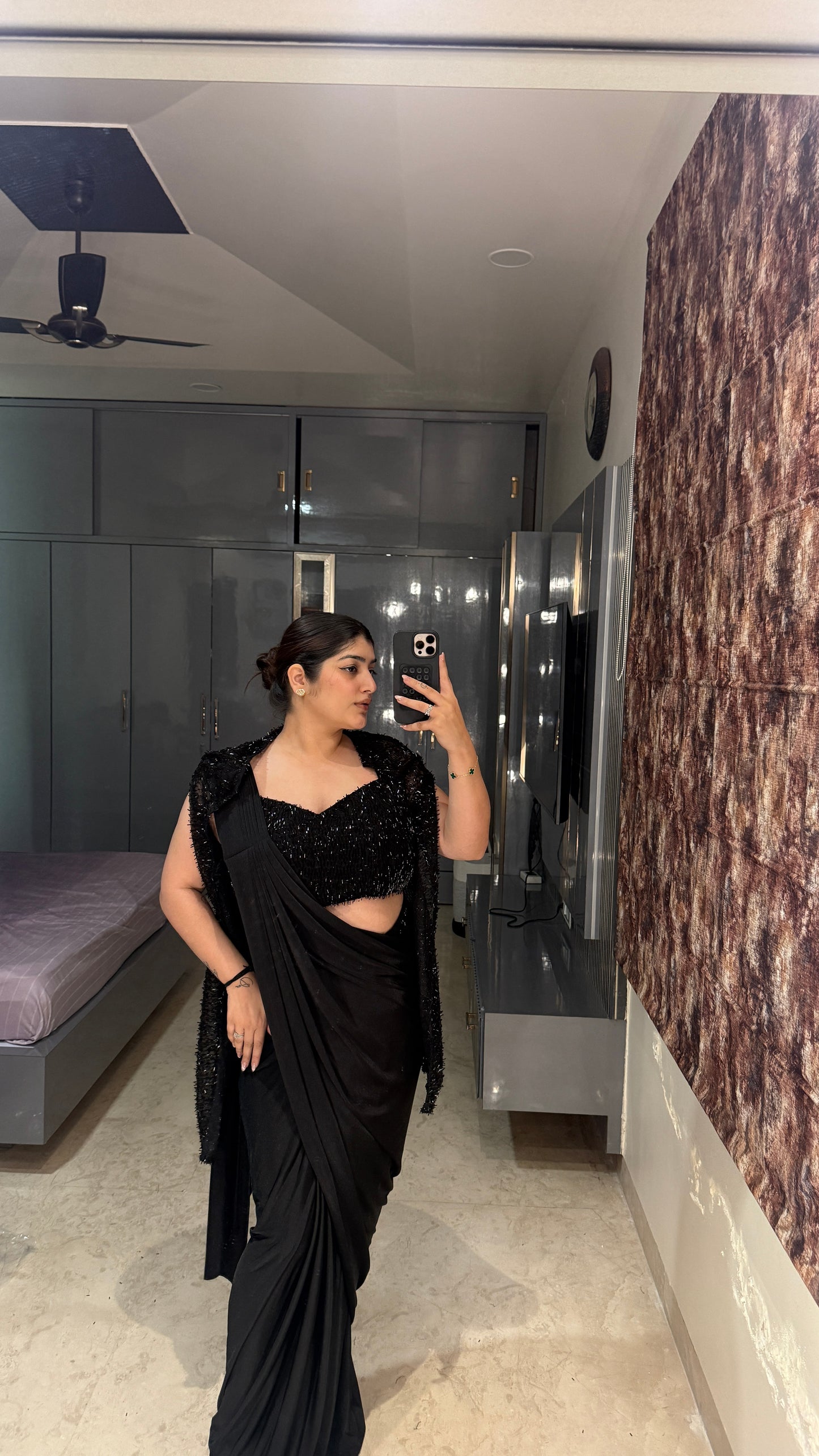 Glittery saree