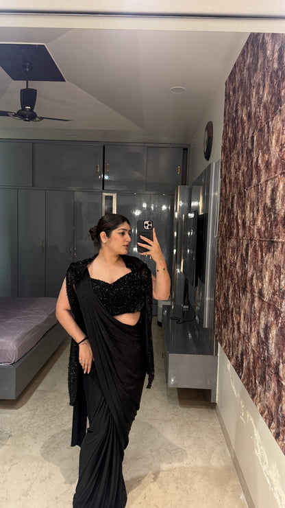 Glittery saree