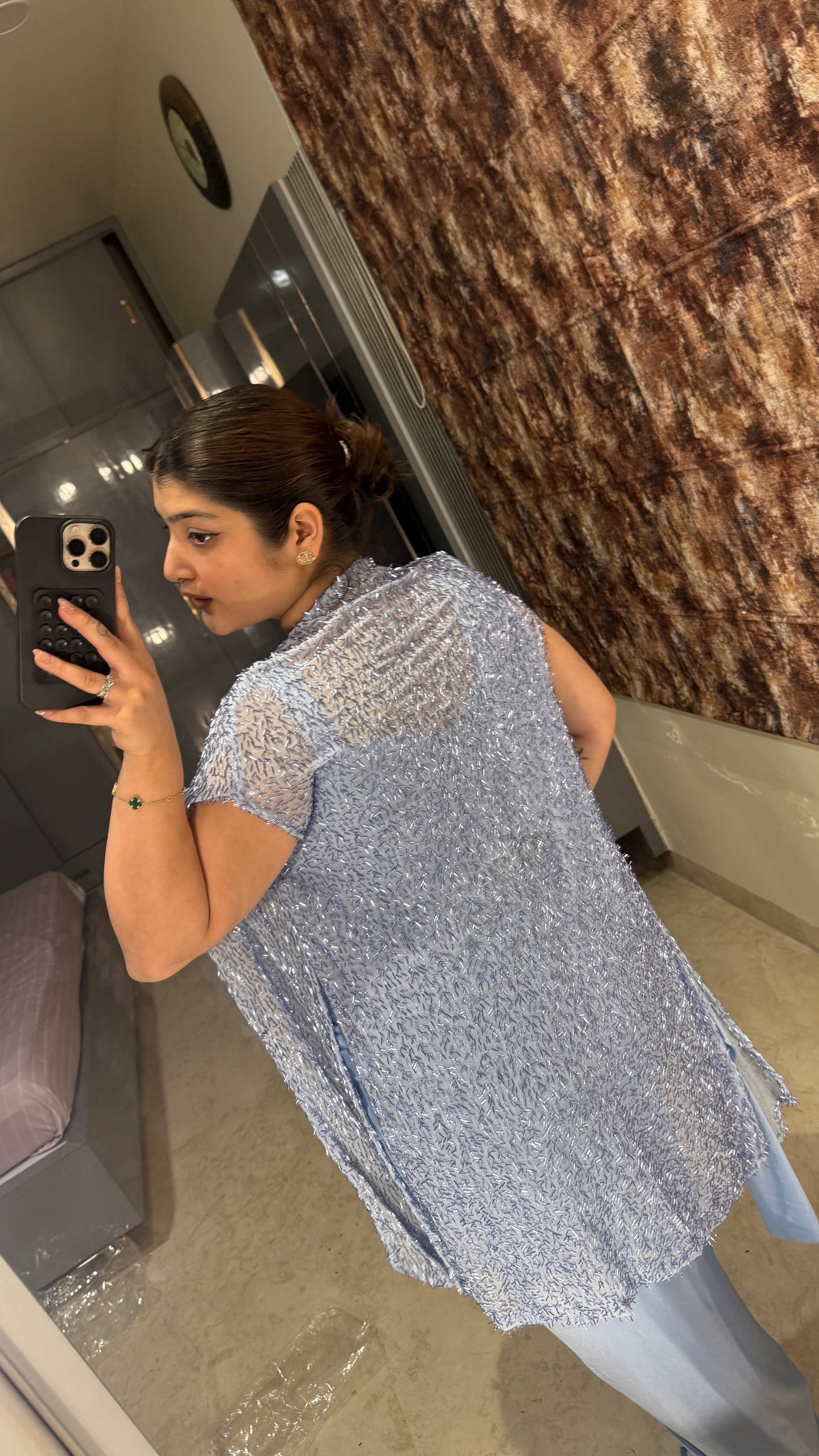 Glittery saree