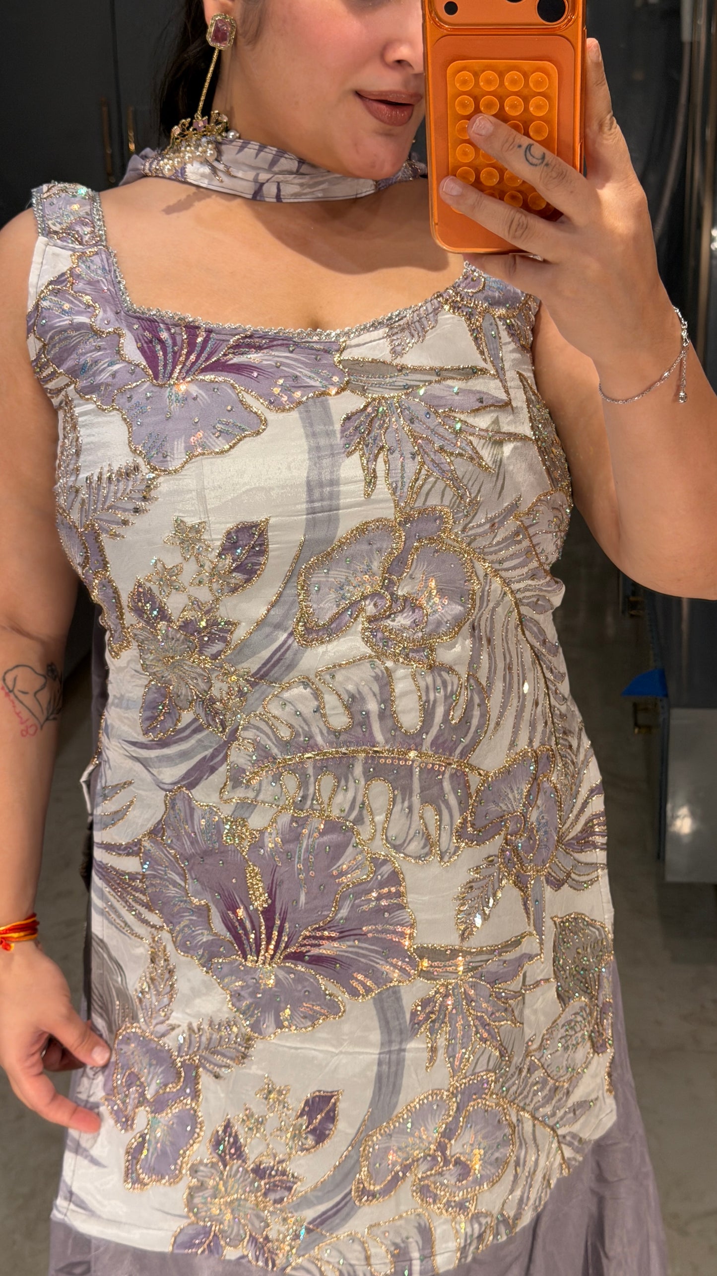 Floral plazo set