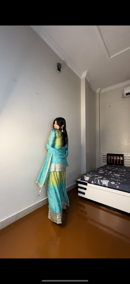 Bandhej sharara set .