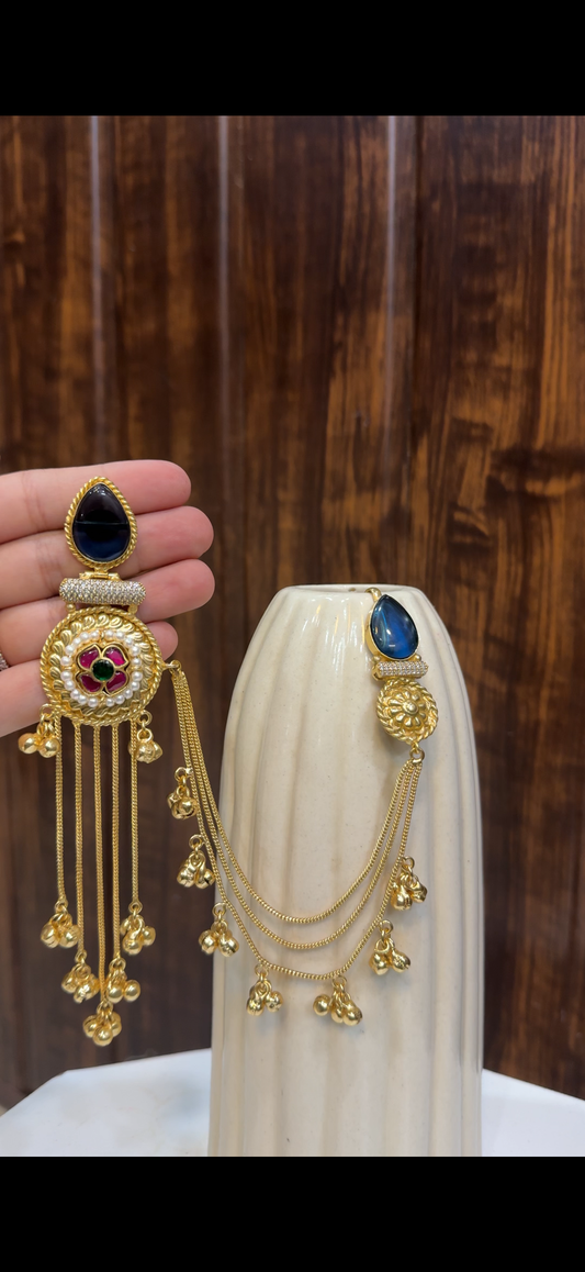 Drop Earrings with chain