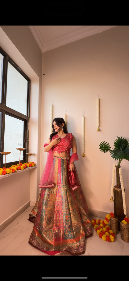Multi color bb lehenga