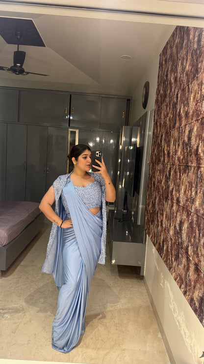 Glittery saree
