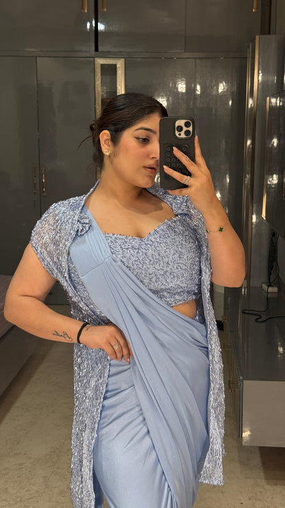 Glittery saree