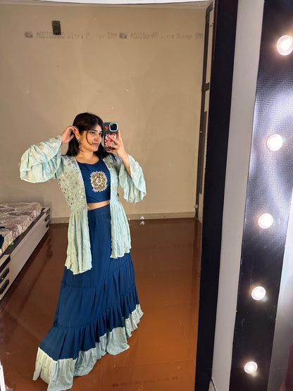 Indowestern lehenga