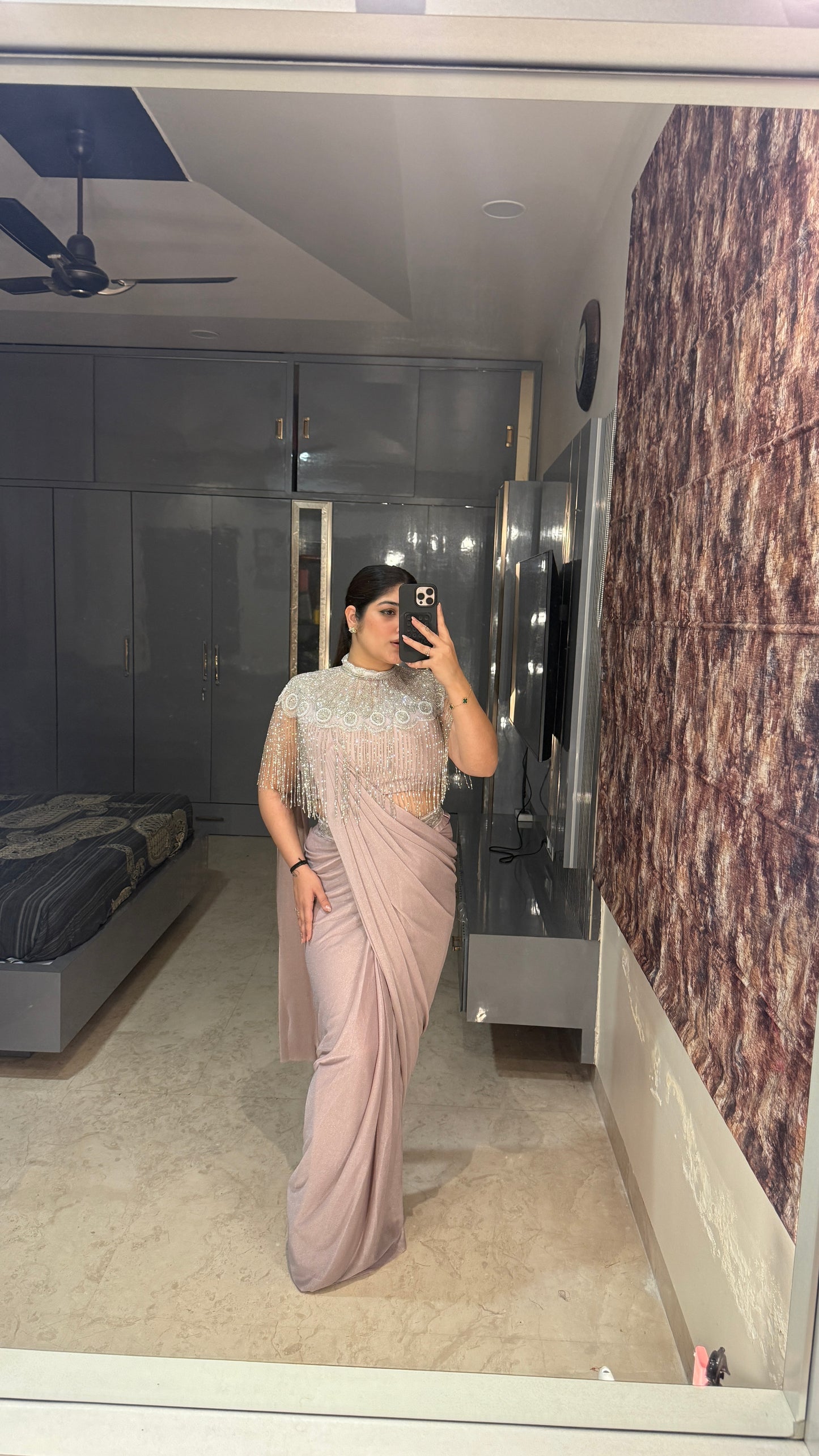 Fringe saree