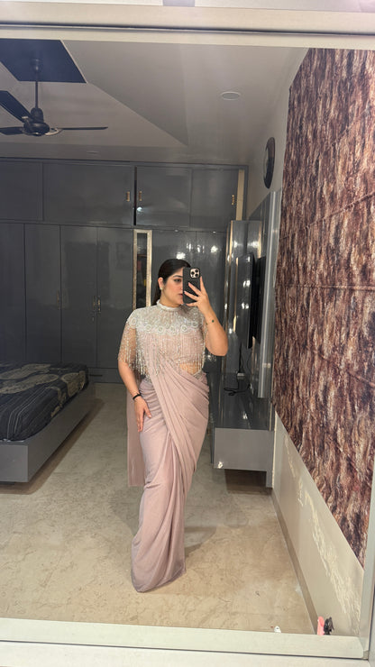 Fringe saree
