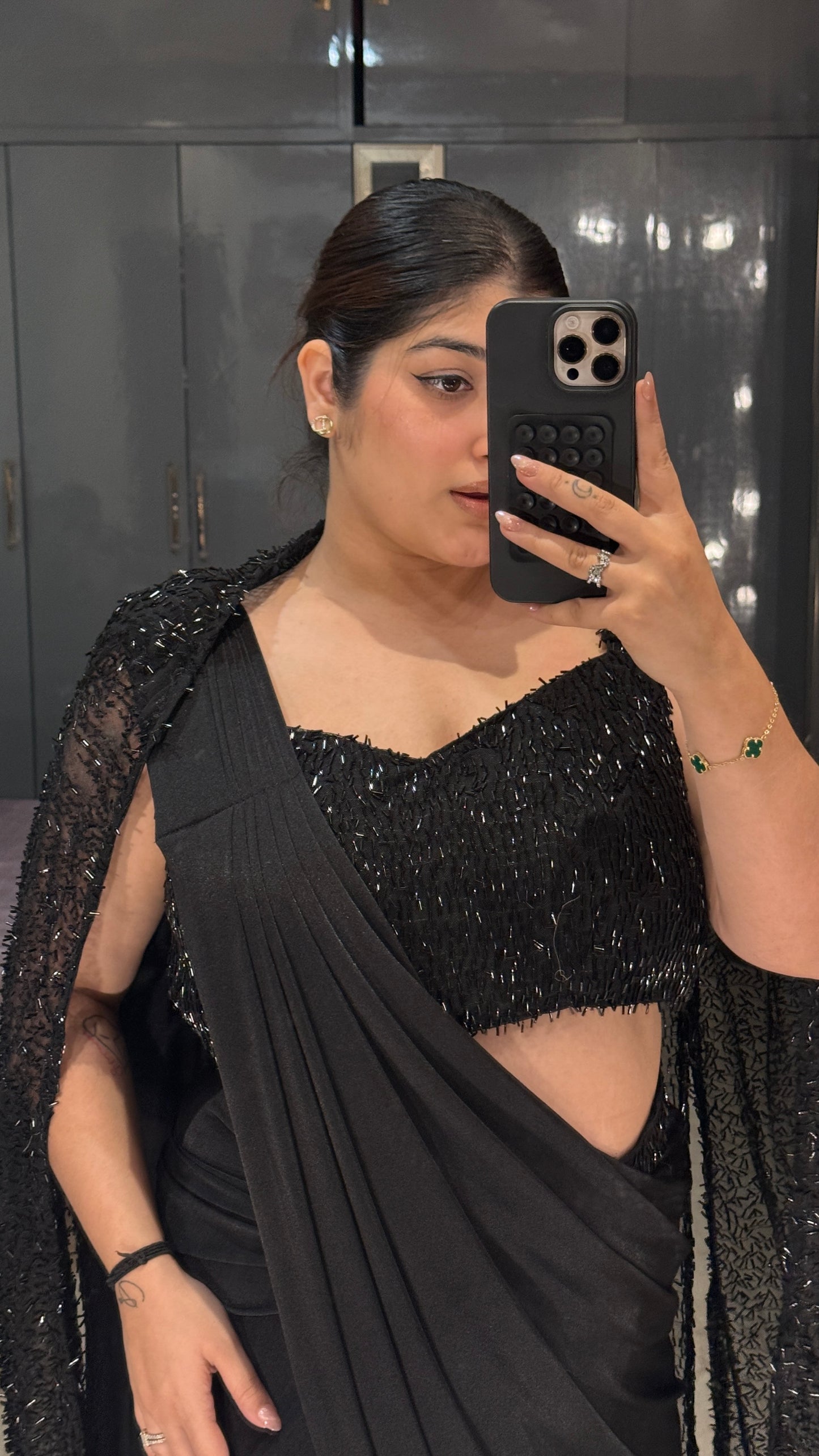 Glittery saree