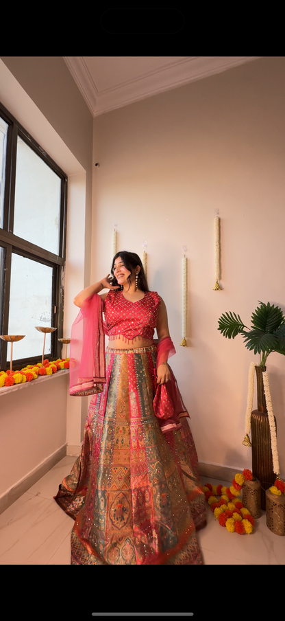Multi color bb lehenga