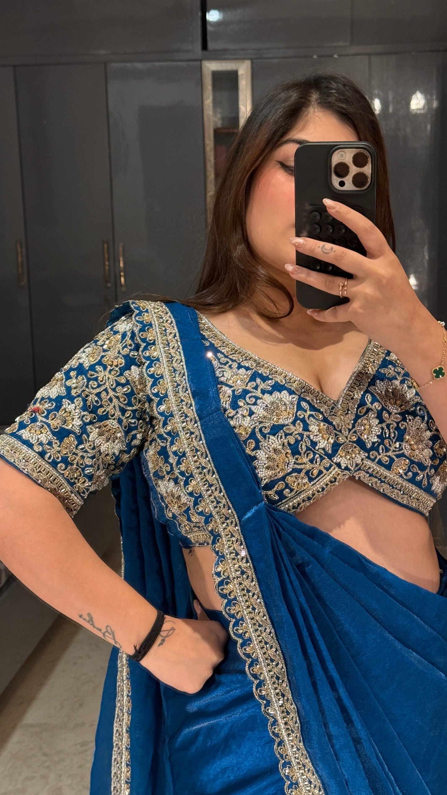 Dil Aagya saree 2.0 Blue