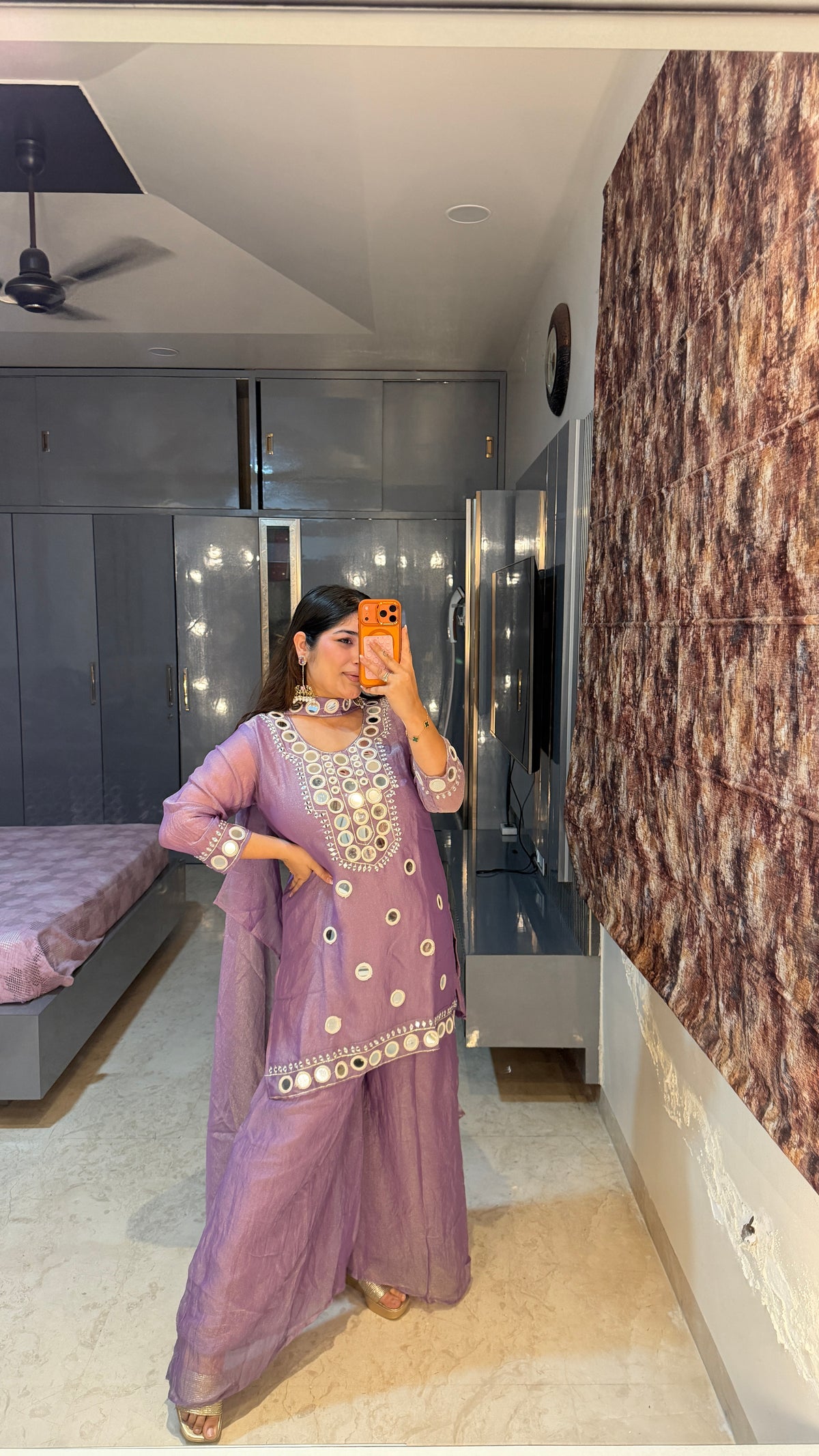 Mirror work Kurta
