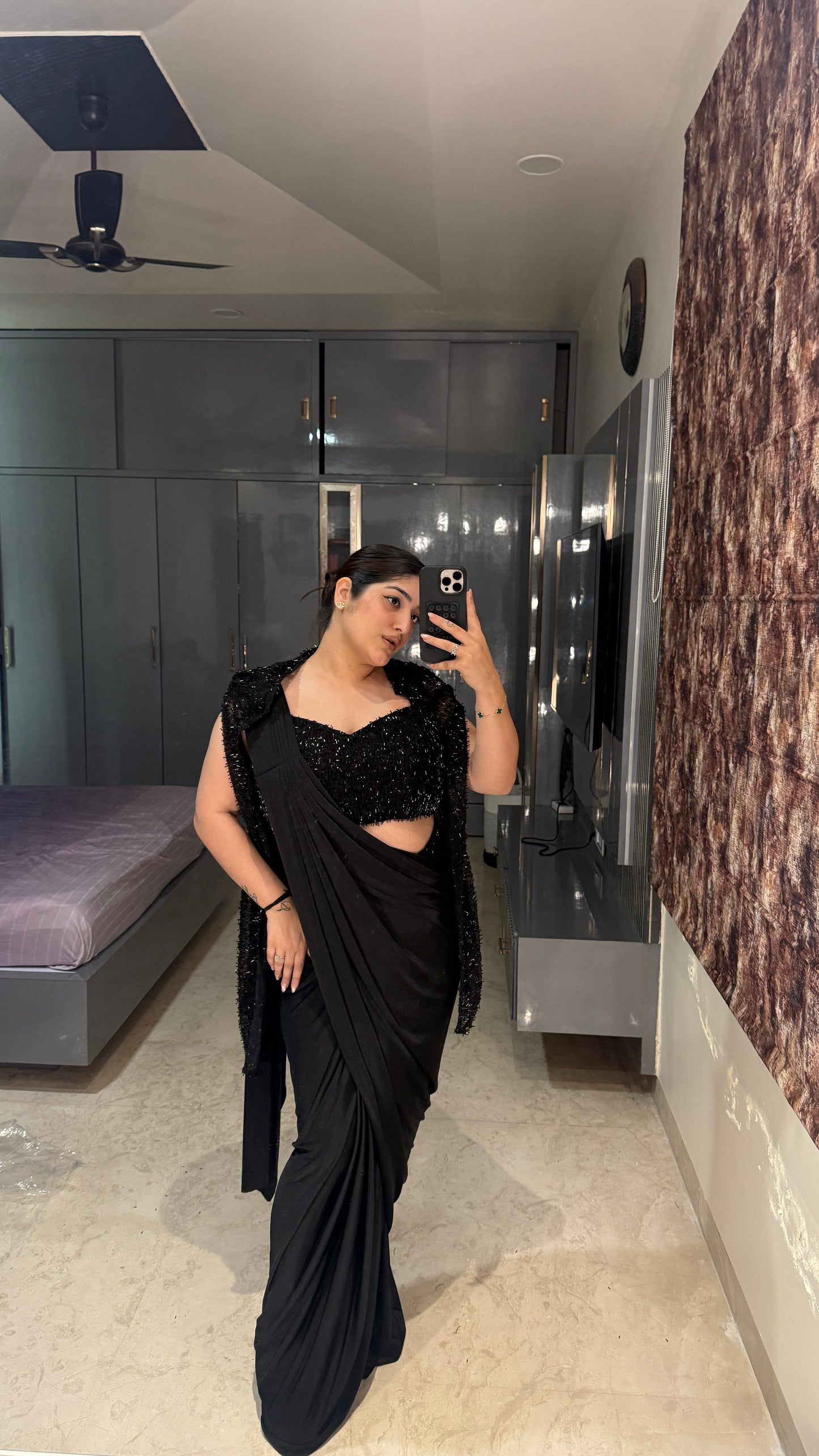 Glittery saree