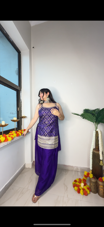 Banarasi plazo set