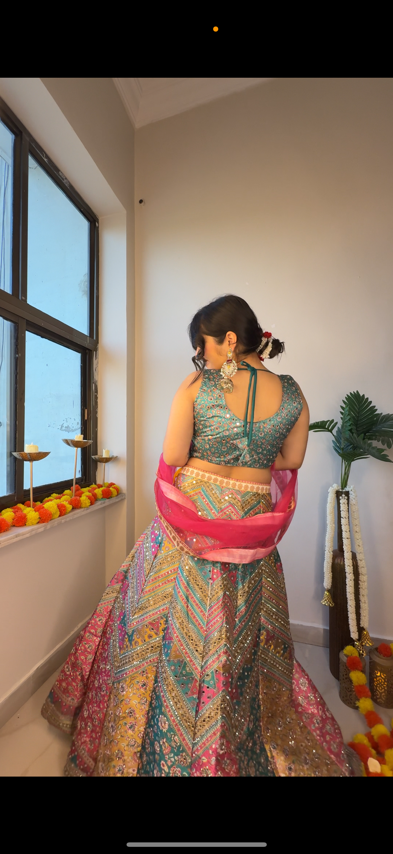Multi Lehenga bb silk