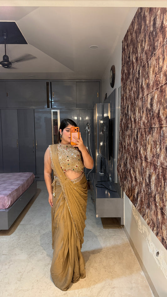 Emerald Saree(20-days delivery time)