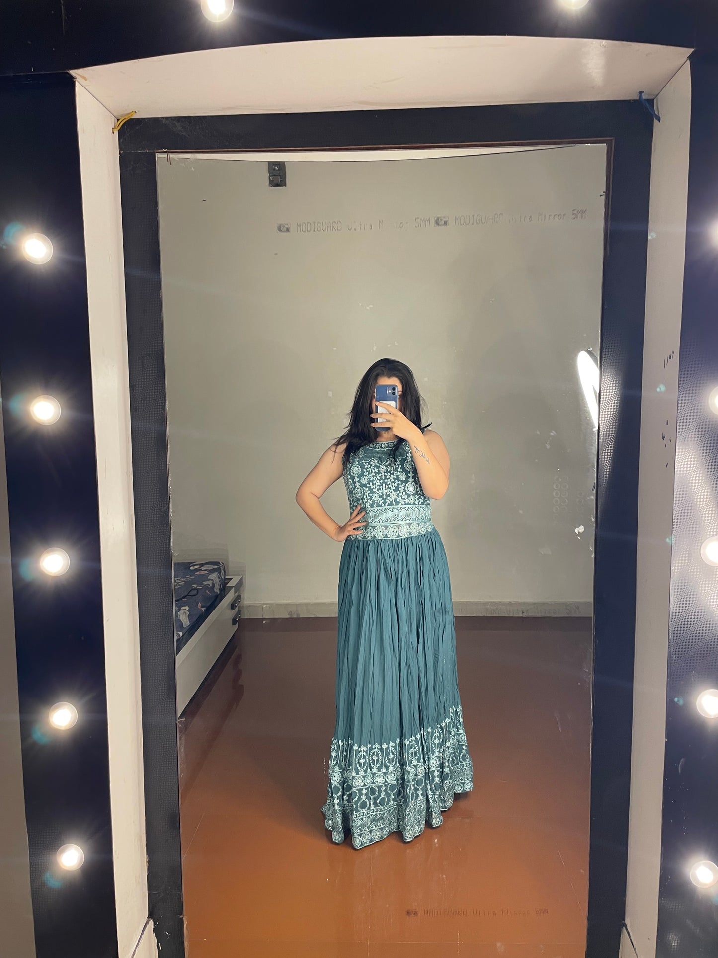 Mirror work gown