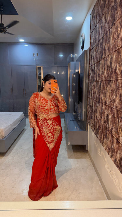 Tropical saree