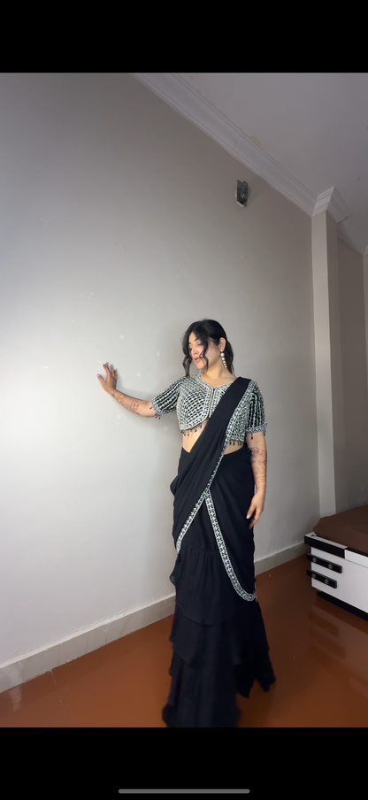 Predrapre saree new