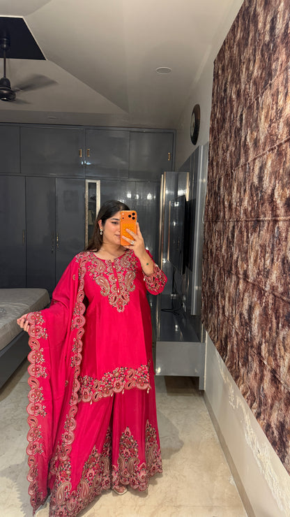 Pink kurta set