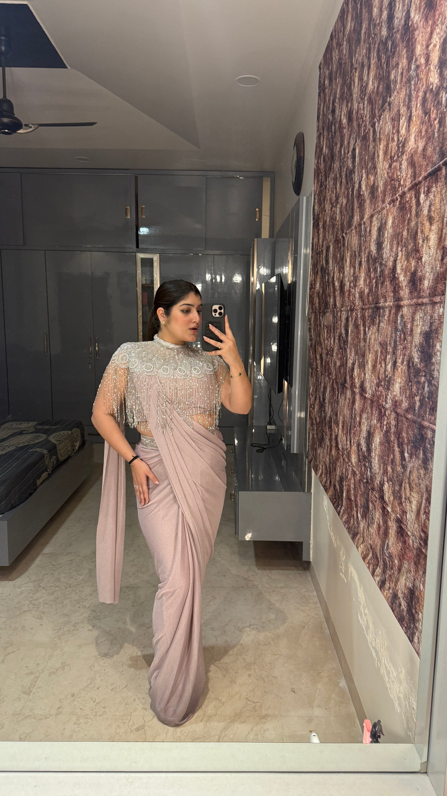 Fringe saree