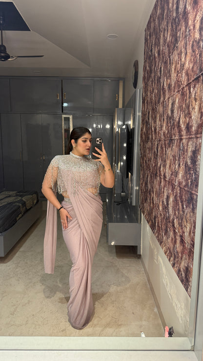 Fringe saree