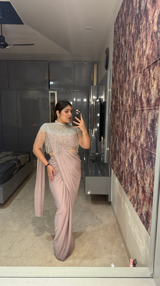 Fringe saree