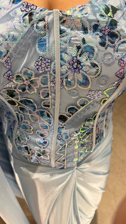 Naina saree blue