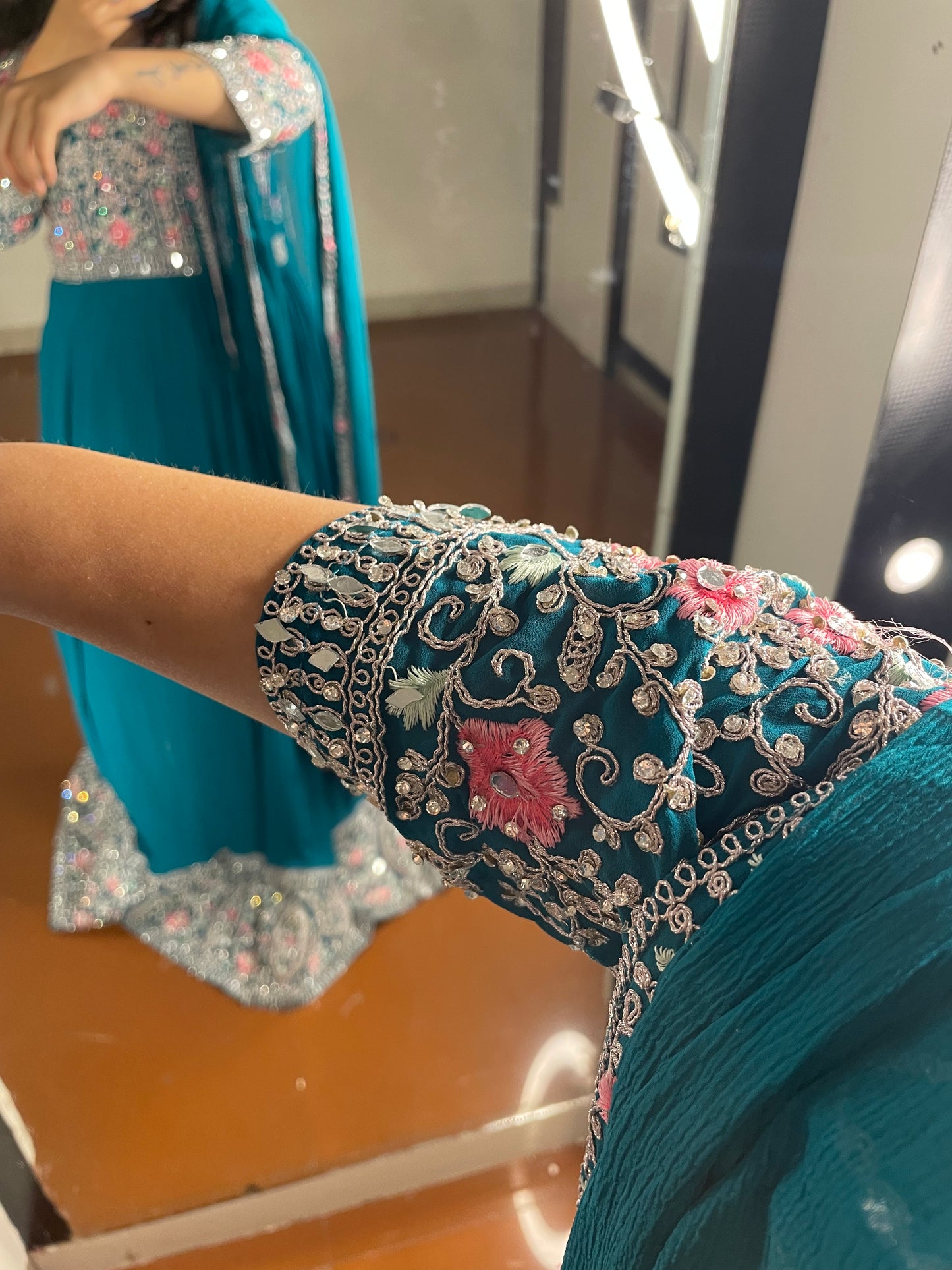 Gown with dupatta
