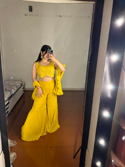Pre drape saree