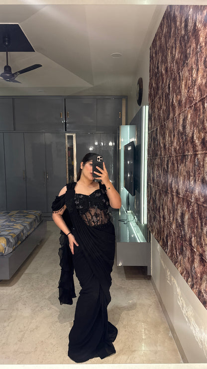 Sparkly saree