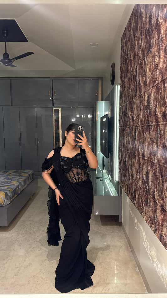 Sparkly saree