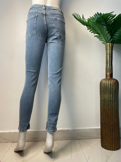 Vintage wash skinny jeans(ankle length)