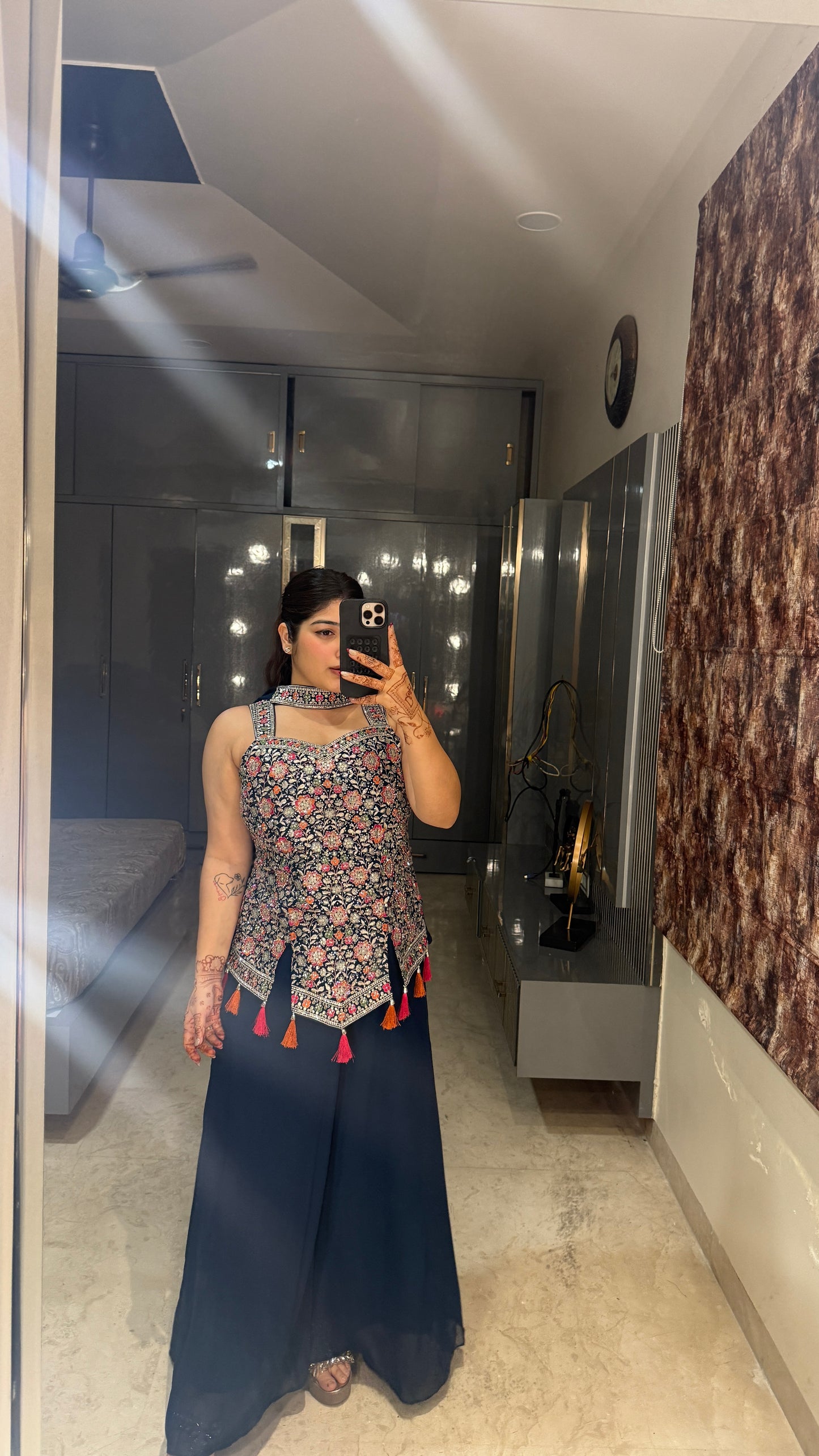 Syra set blue