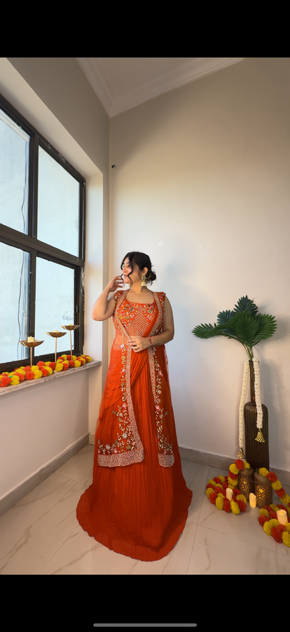 Mimosas lehenga